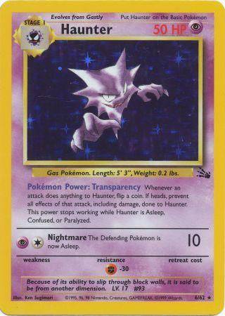Haunter 6/62 - Fossil (Unlimited) - Holofoil