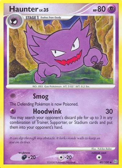 Haunter Lv.35 40/100 - Stormfront - Reverse Holofoil