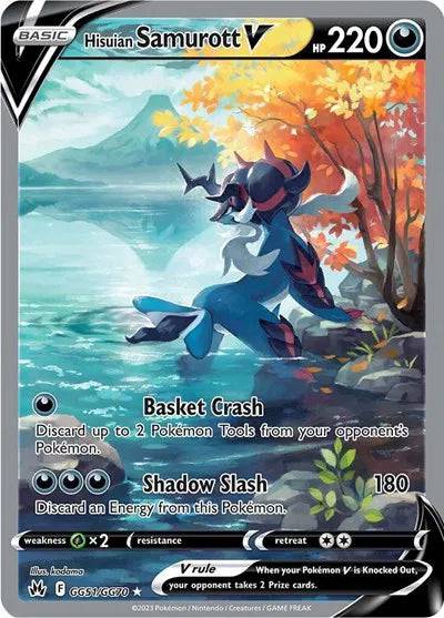 Hisuian Samurott V GG51/GG70 - Crown Zenith: Galarian Gallery - Holofoil