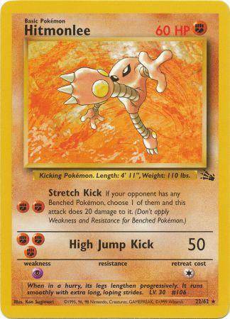 Hitmonlee 22/62 - Fossil (Unlimited) - Normal