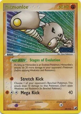 Hitmonlee 25/115 - EX Unseen Forces - Reverse Holofoil