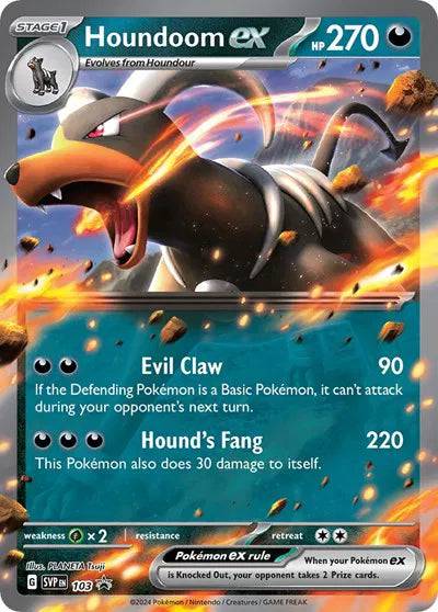 Houndoom ex 103 - Scarlet & Violet Promo - Holofoil