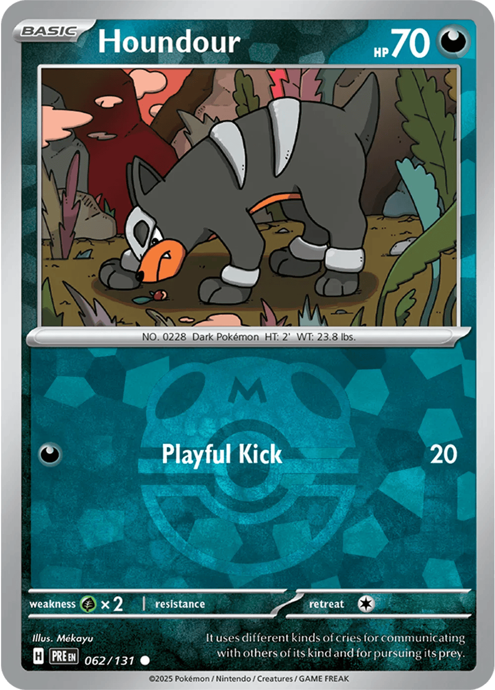 Houndour 062/131 - Prismatic Evolutions - Master Ball Pattern