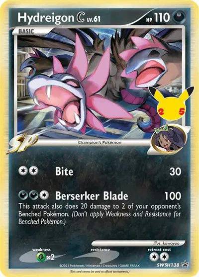 Hydreigon C Lv.61 SWSH138 - Sword & Shield Promo - Holofoil
