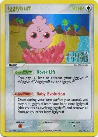 Igglybuff 21/100 - EX Crystal Guardians - Reverse Holofoil