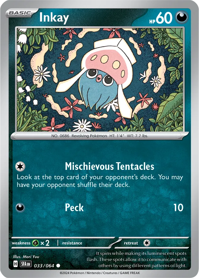 Inkay 033/064 - Shrouded Fable - Reverse Holofoil