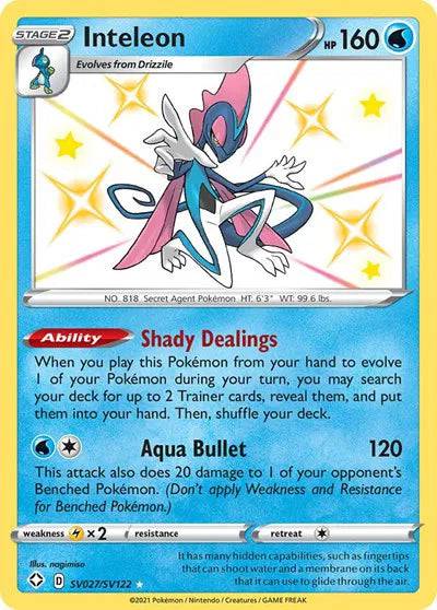 Inteleon SV027/SV122 - Shining Fates: Shiny Vault - Holofoil