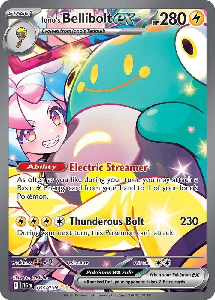 Iono's Bellibolt ex 183/159 - Journey Together - Holofoil