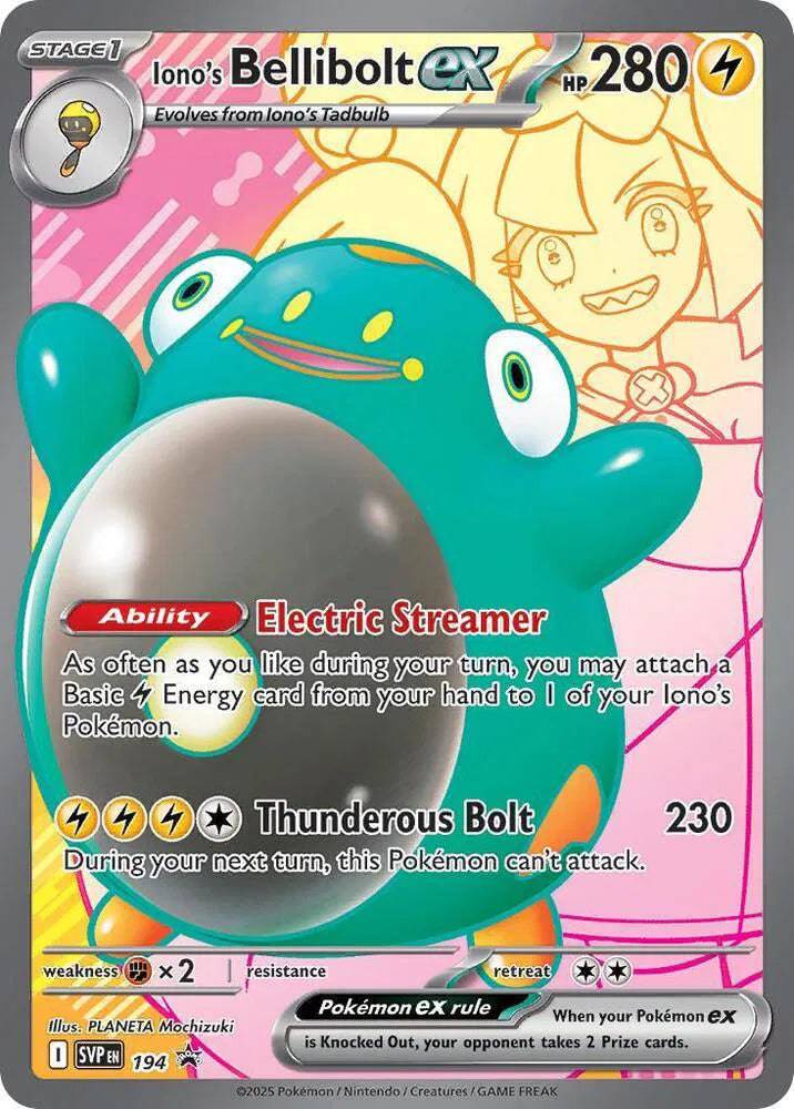 Iono's Bellibolt ex 194 - Scarlet & Violet Promo - Holofoil