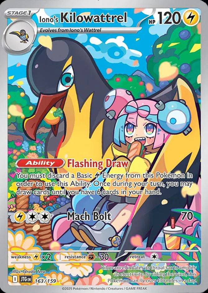 Iono's Kilowattrel 163/159 - Journey Together - Holofoil