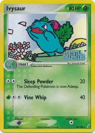 Ivysaur 34/100 - EX Crystal Guardians - Reverse Holofoil
