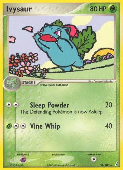 Ivysaur 34 /100 - EX Crystal Guardians - Normal
