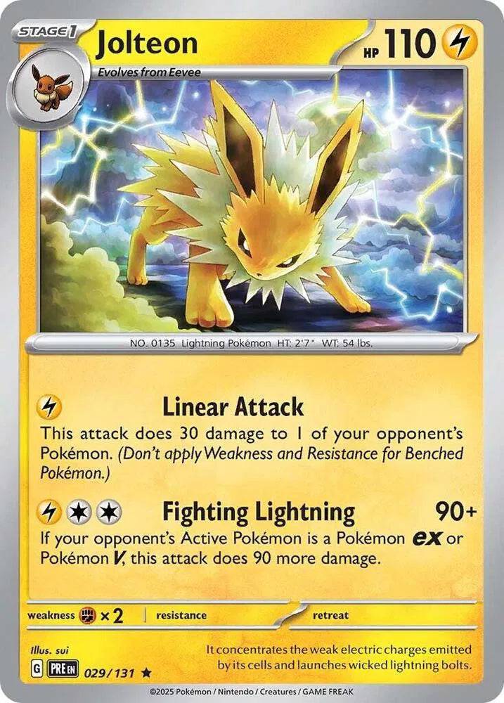 Jolteon 029/131 - Prismatic Evolutions - Reverse Holofoil