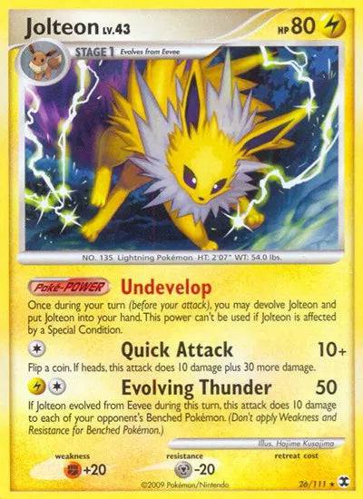 Jolteon Lv.43 26/111 - Rising Rivals - Normal