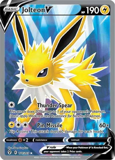 Jolteon V 177/203 - Evolving Skies - Holofoil