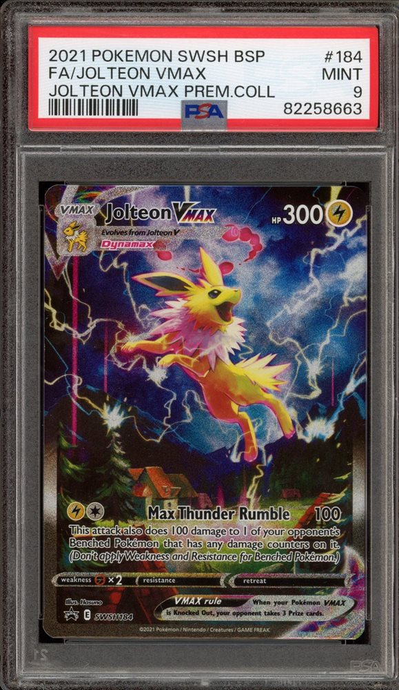 Jolteon VMAX (PSA 9) SWSH184 - Sword & Shield Promo - Holofoil