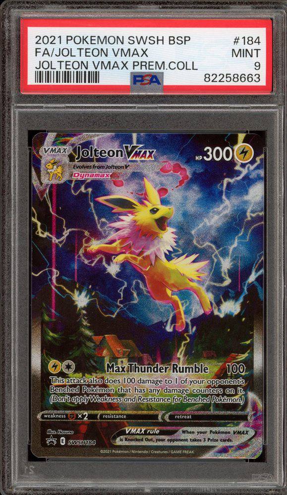 Jolteon VMAX (PSA 9) SWSH184 - Sword & Shield Promo - Holofoil