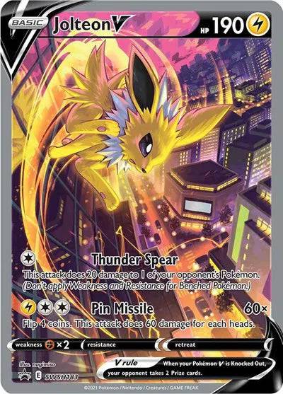 Jolteon V SWSH183 - Sword & Shield Promo - Holofoil