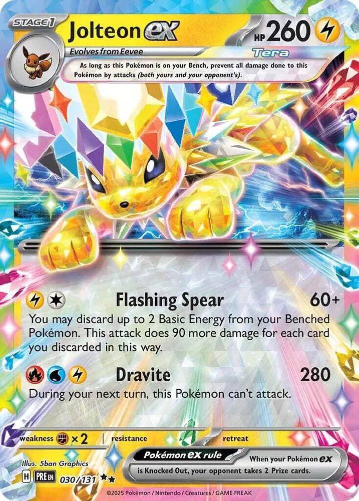 Jolteon ex 030/131 - Prismatic Evolutions - Holofoil