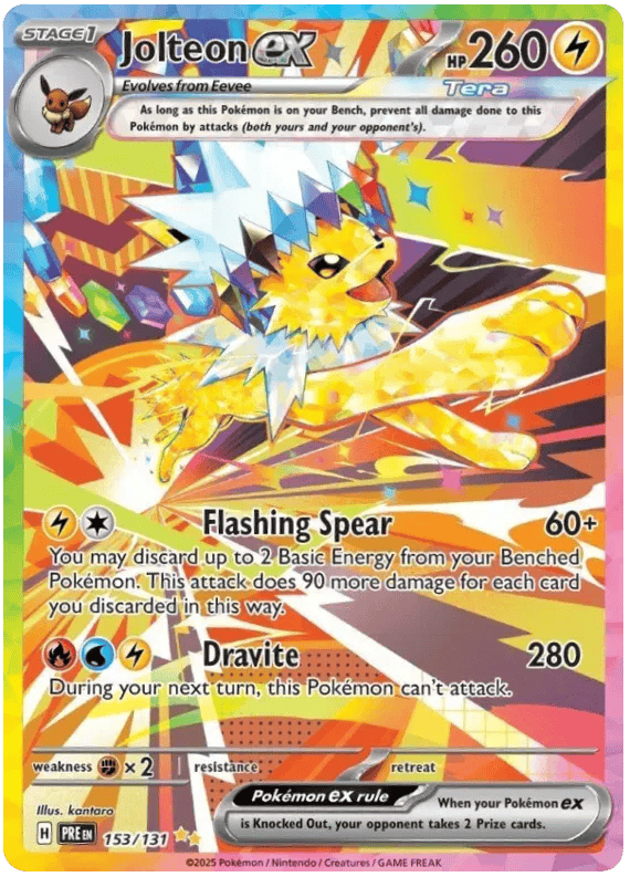 Jolteon ex 153/131 - Prismatic Evolutions - Holofoil