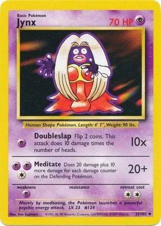 Jynx 31/102 - Base Set (Unlimited) - Normal