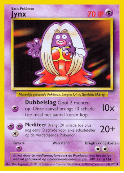 Jynx (NL) 31/102 - Base Set (Unlimited) - Normal