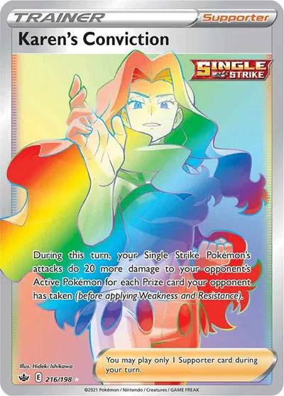Karen's Conviction 216/198 - Chilling Reign - Holofoil