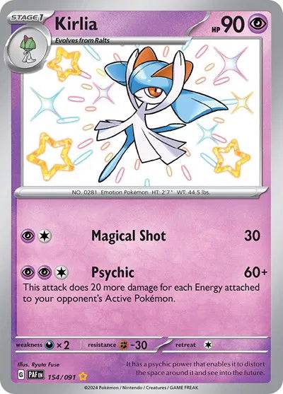 Kirlia 154/091 - Paldean Fates - Holofoil