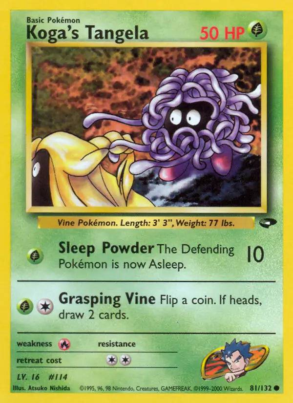 Koga's Tangela 81/132 - Gym Challenge (Unlimited) - Normal