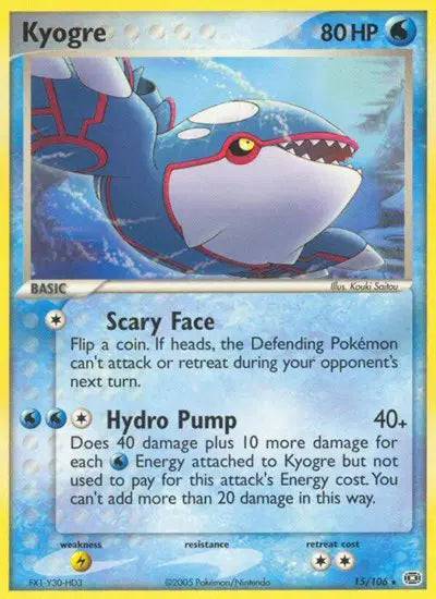 Kyogre 15/106 - EX Emerald - Normal