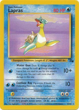 Lapras 25/62 - Fossil (Unlimited) - Normal
