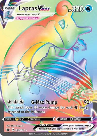 Lapras VMAX 203/202 - Sword & Shield - Holofoil