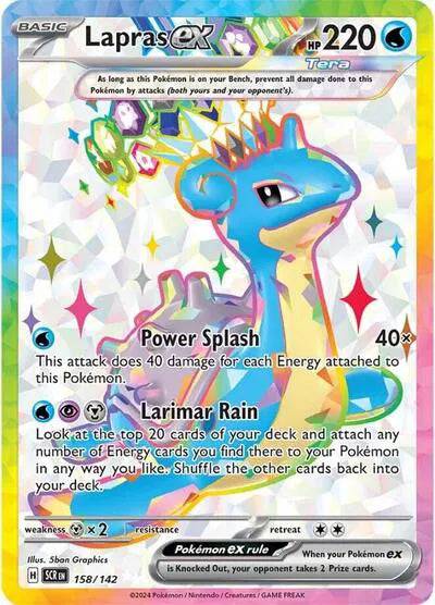 Lapras ex 158/142 - Stellar Crown - Holofoil