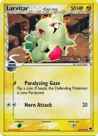 Larvitar 52/101 - EX Dragon Frontiers - Reverse Holofoil