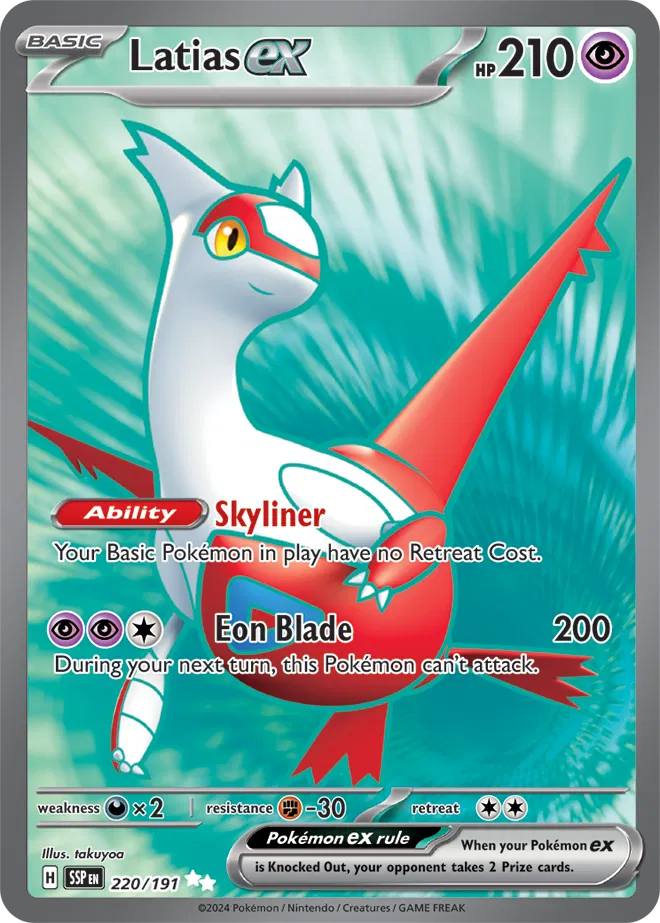 Latias ex 220/191 - Surging Sparks - Holofoil