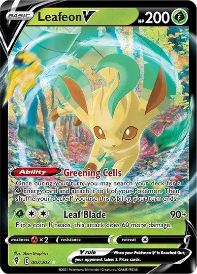 Leafeon V 007/203 - Evolving Skies - Holofoil
