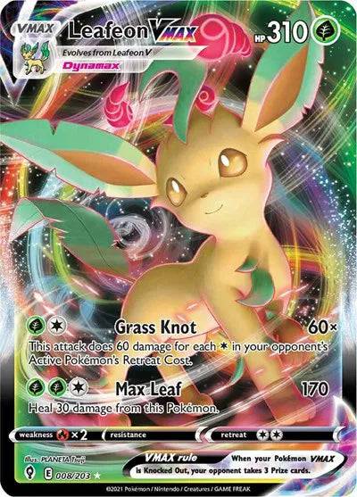 Leafeon VMAX 008/203 - Evolving Skies - Holofoil