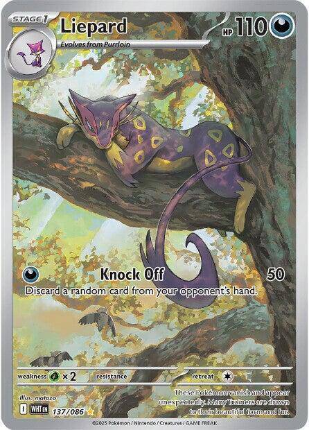 Liepard 137/086 - White Flare - Holofoil