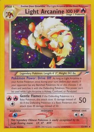 Light Arcanine 12/105 - Neo Destiny (Unlimited) - Holofoil
