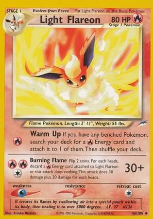Light Flareon 46/105 - Neo Destiny (Unlimited) - Normal