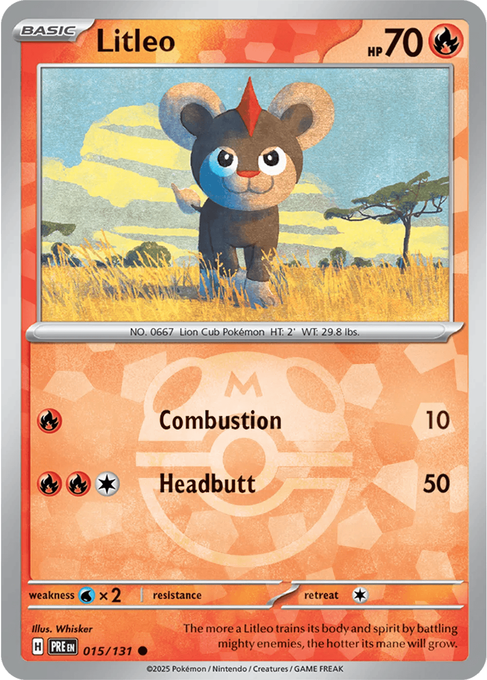 Litleo 015/131 - Prismatic Evolutions - Master Ball Pattern