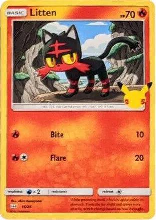 Litten 15/25 - McDonald's 25th Anniversary Promos - Holofoil