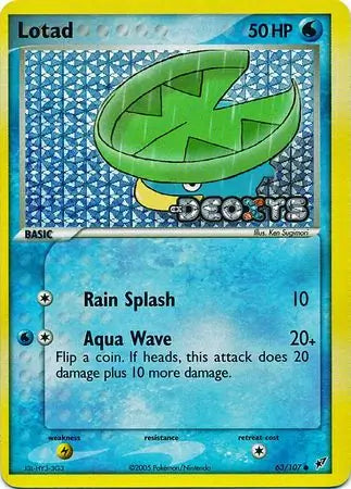 Lotad 63/107 - EX Deoxys - Reverse Holofoil