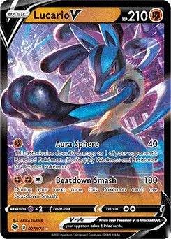 Lucario V 027/073 - Champion's Path - Holofoil
