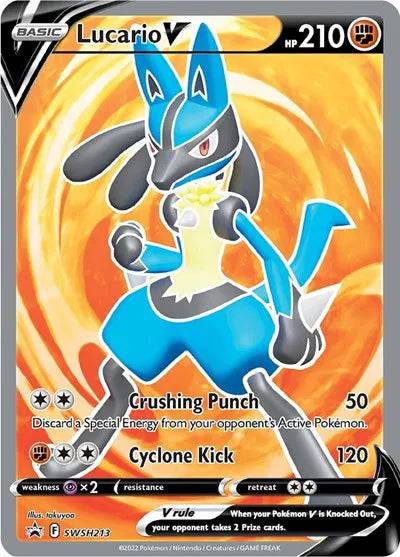 Lucario V SWSH213 - Sword & Shield Promo - Holofoil