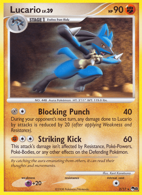 Lucario Lv.39 2/17 - POP Series 8 - Holofoil