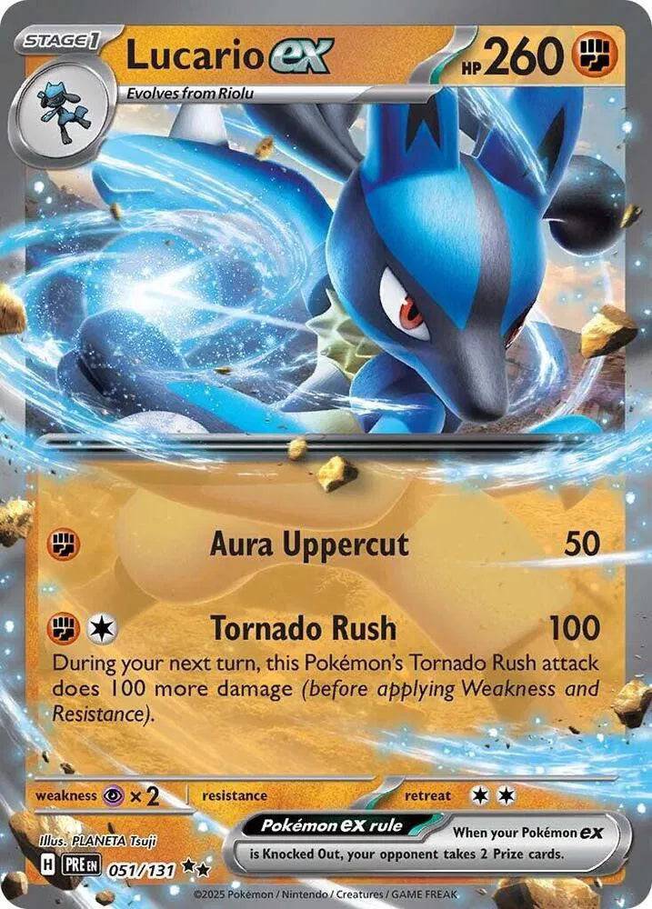 Lucario ex 051/131 - Prismatic Evolutions - Holofoil