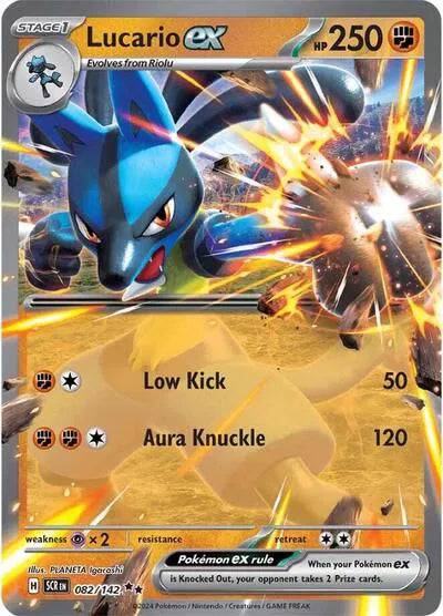 Lucario ex 082/142 - Stellar Crown - Holofoil