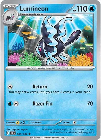 Lumineon 036/142 - Stellar Crown - Reverse Holofoil