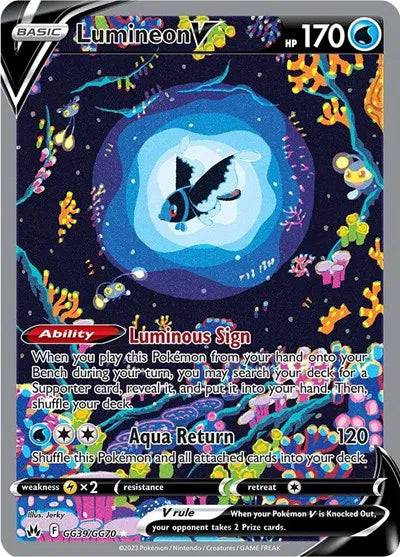 Lumineon V GG39/GG70 - Crown Zenith: Galarian Gallery - Holofoil